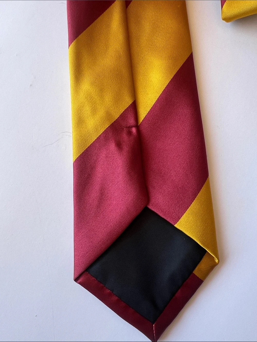 Spirit Harry Potter Tie - Maroon & Mustard Diagonal Stripes
